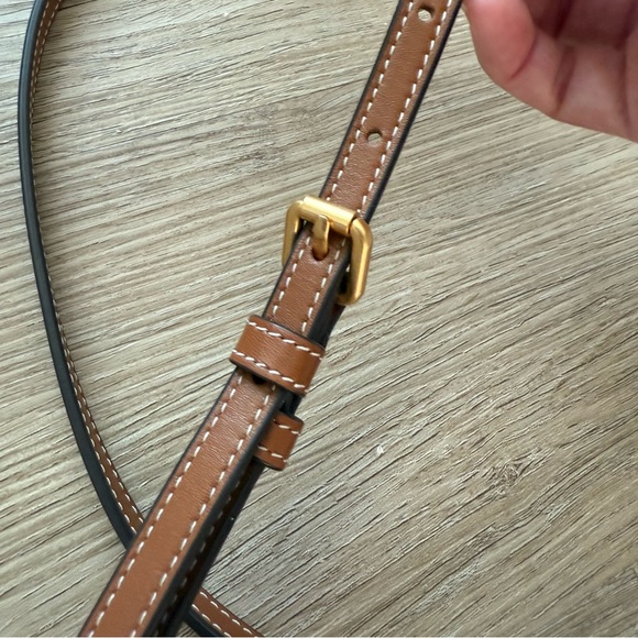 Tory Burch Perry Bombe Double Zip Leather Crossbody Burgundy Chic Feminine - Picture 11 of 12